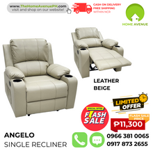 Load image into Gallery viewer, Angelo Recliner with Cup Holder and Side Pocket