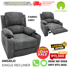 Load image into Gallery viewer, Angelo Recliner with Cup Holder and Side Pocket