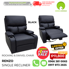 Load image into Gallery viewer, Renzo Rocking & Swivel Single Recliner