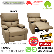 Load image into Gallery viewer, Renzo Rocking & Swivel Single Recliner