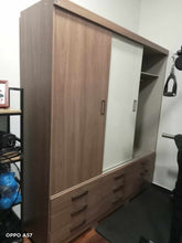 Load image into Gallery viewer, Uran D162-110 Wardrobe Cabinet (Rustico/OffWhite)