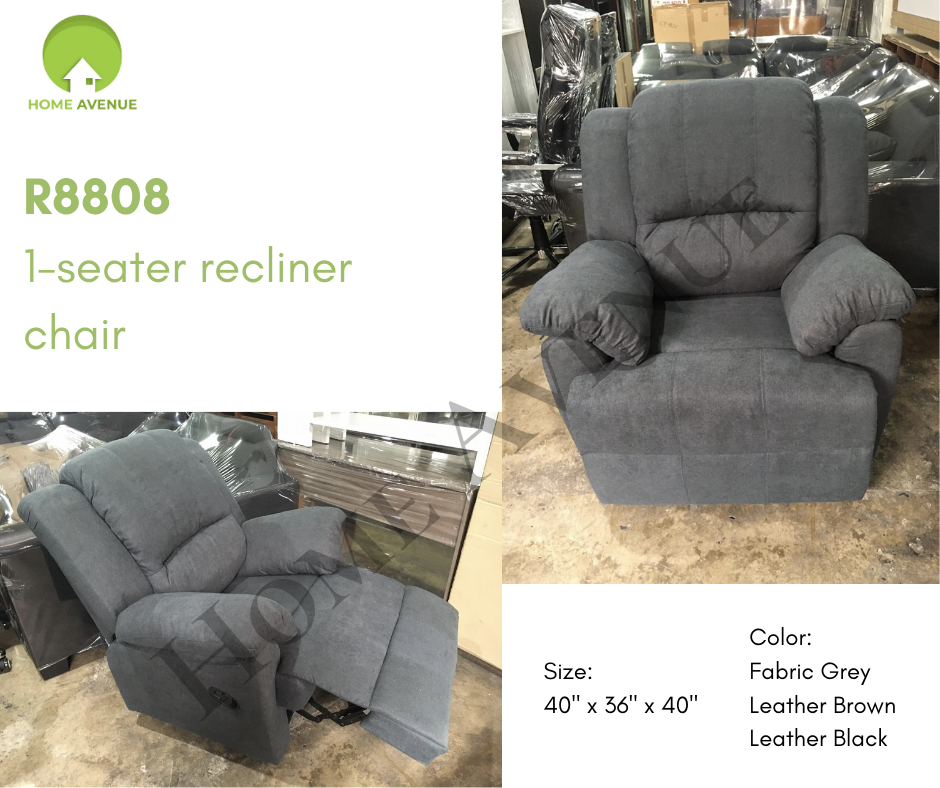 R8808 1-Seater Recliner Chair w/ Rocker - Main Image