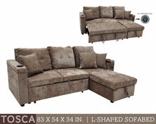 Load image into Gallery viewer, Tosca L-Shape Sofa Bed
