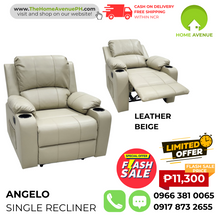 Load image into Gallery viewer, Angelo Recliner with Cup Holder and Side Pocket
