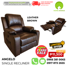 Load image into Gallery viewer, Angelo Recliner with Cup Holder and Side Pocket
