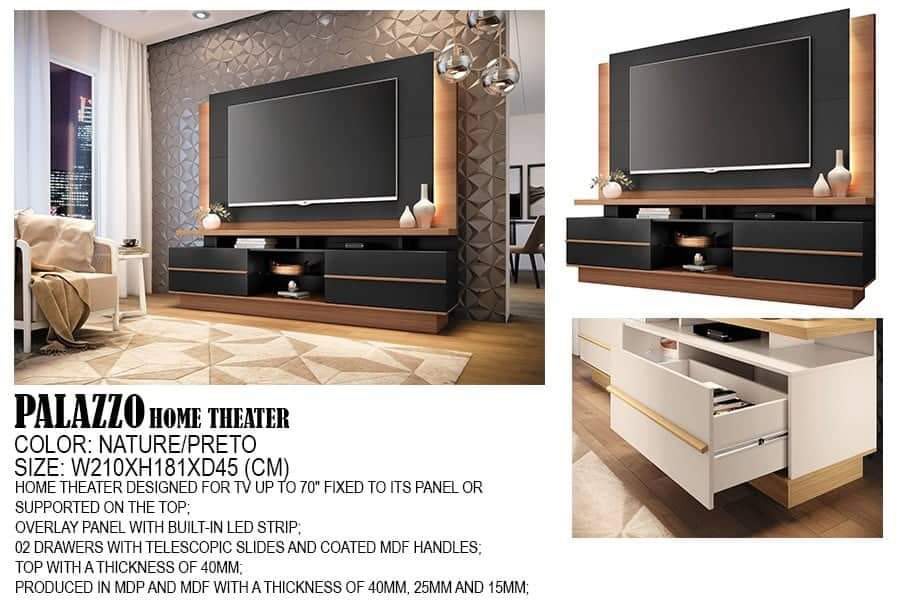 Palazzo Home Theater (Nature Preto)