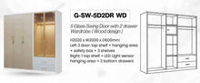 Load image into Gallery viewer, G-SW-5D2DR WD Metal Wardrobe
