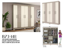 Load image into Gallery viewer, B73-148 6-Door Wardrobe Cabinet
