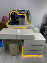 Load image into Gallery viewer, 2592 Dresser with 5 Drawers and Chair (LED Light) White
