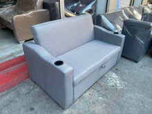 Load image into Gallery viewer, Marcel 2-Seater Sofa Bed with Pullout and Cup Holder
