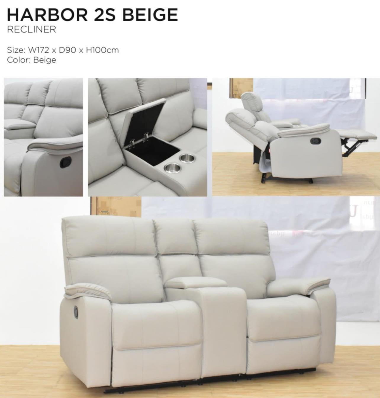 Harbor 2s Recliner Sofa