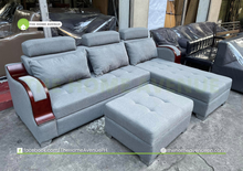 Load image into Gallery viewer, Harley L-Shape Sofa Set with Stool
