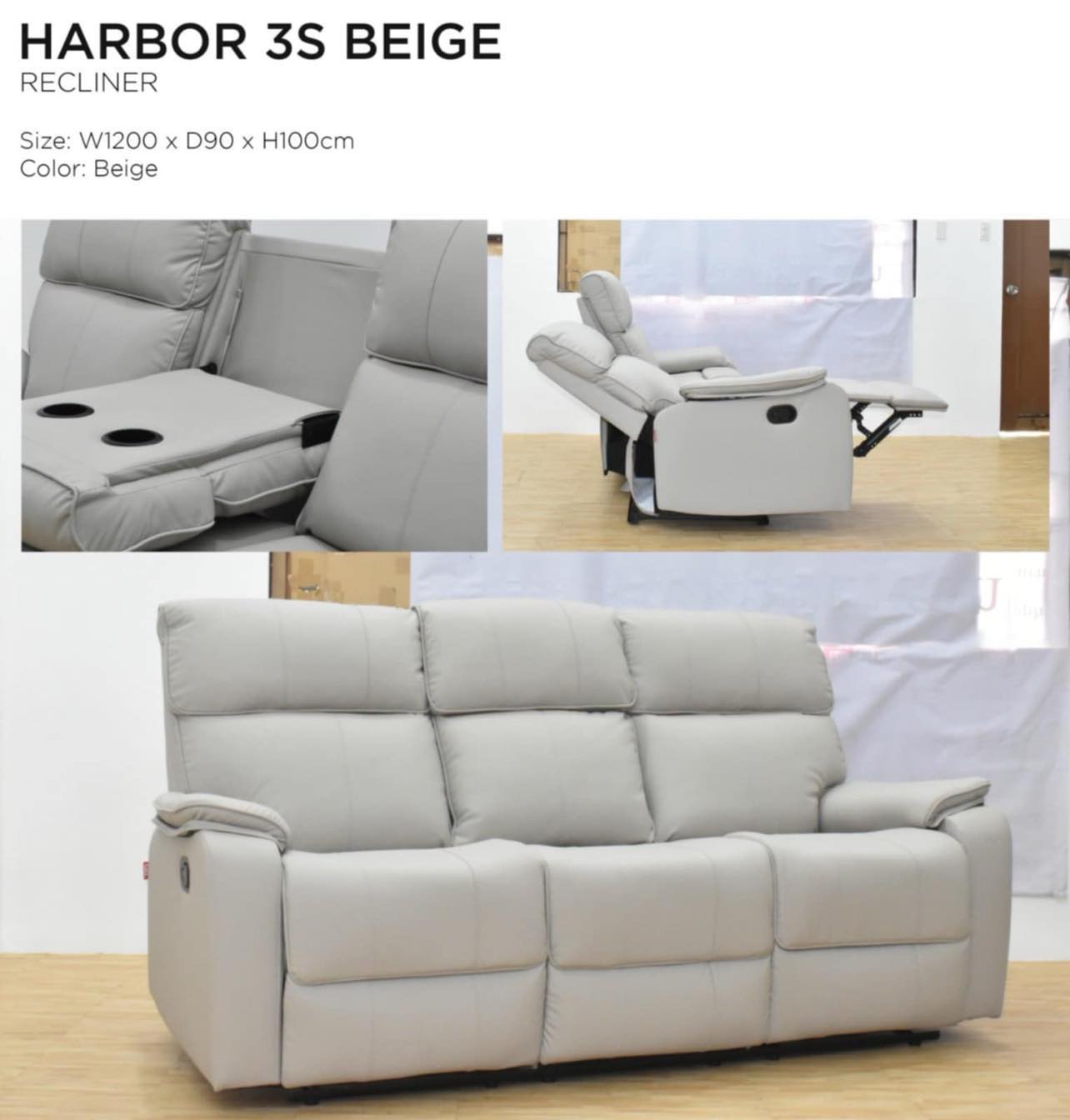 Harbor 3s Recliner Sofa