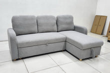 Load image into Gallery viewer, Nari Sofa Bed with Pullout and Storage Chaise
