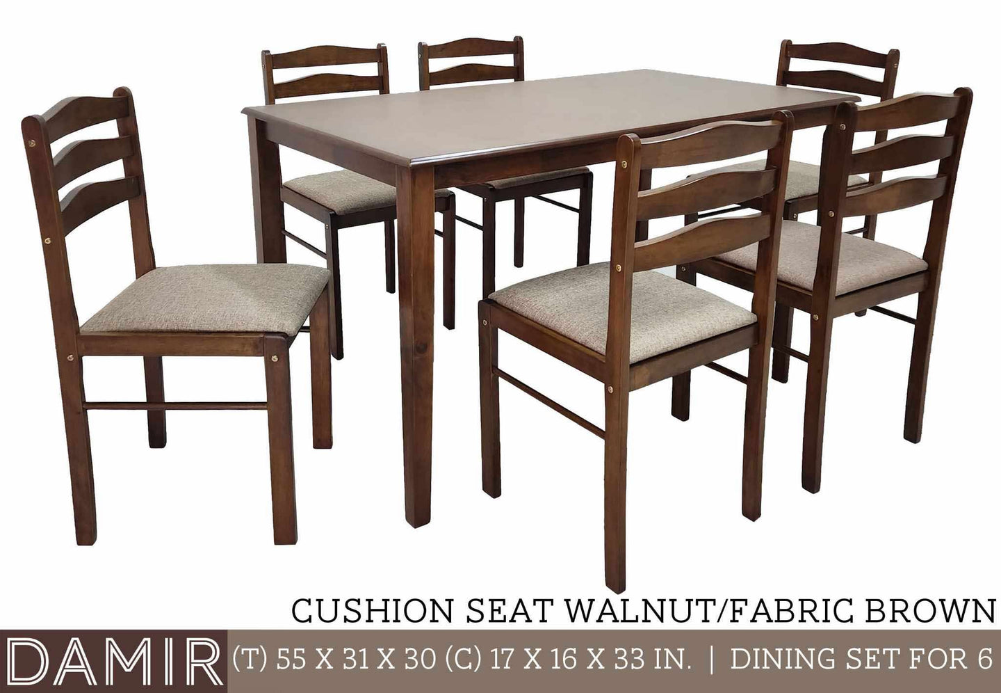 Damir 6 Seater Dining Set