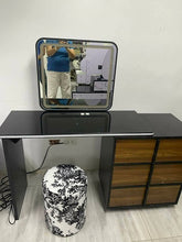 Load image into Gallery viewer, 211 Dresser with 3 Drawers and Chair (LED Light) Black/Brown
