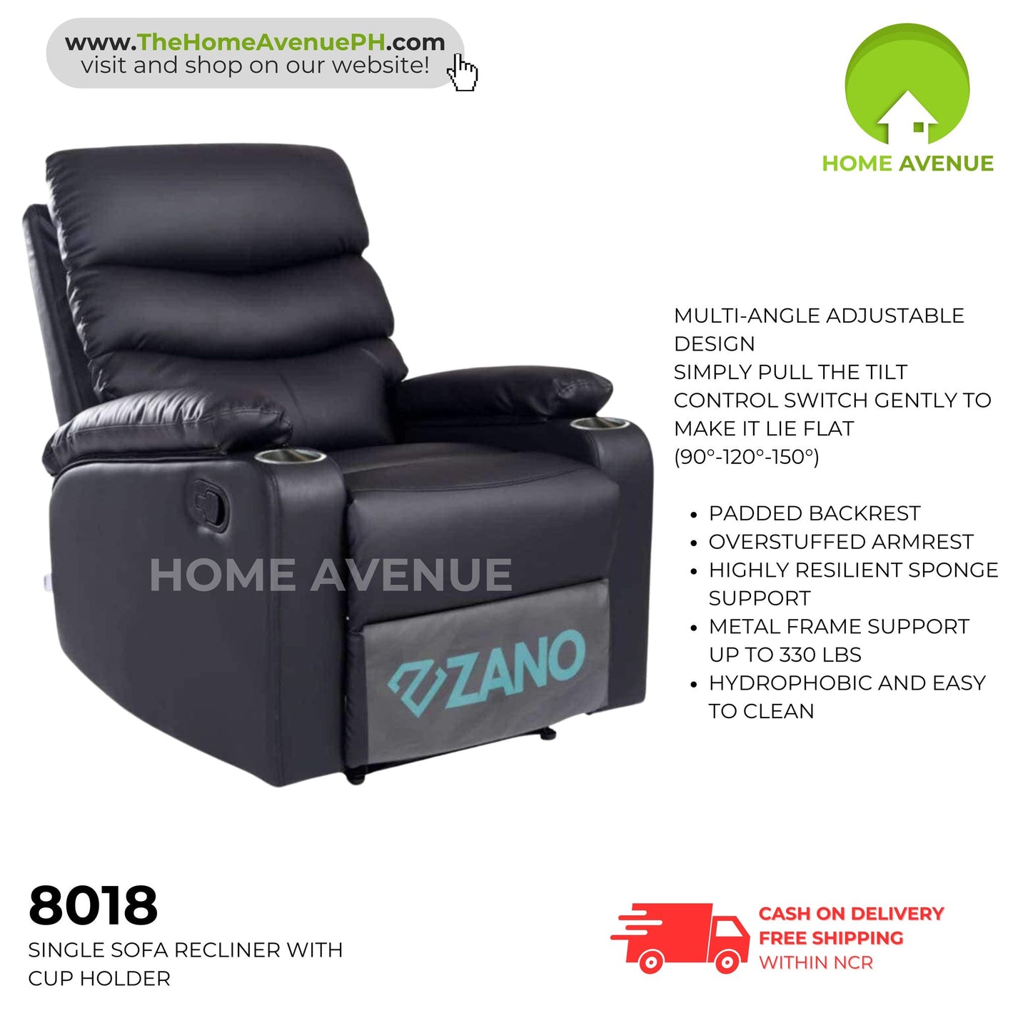 8018 Single Sofa Recliner