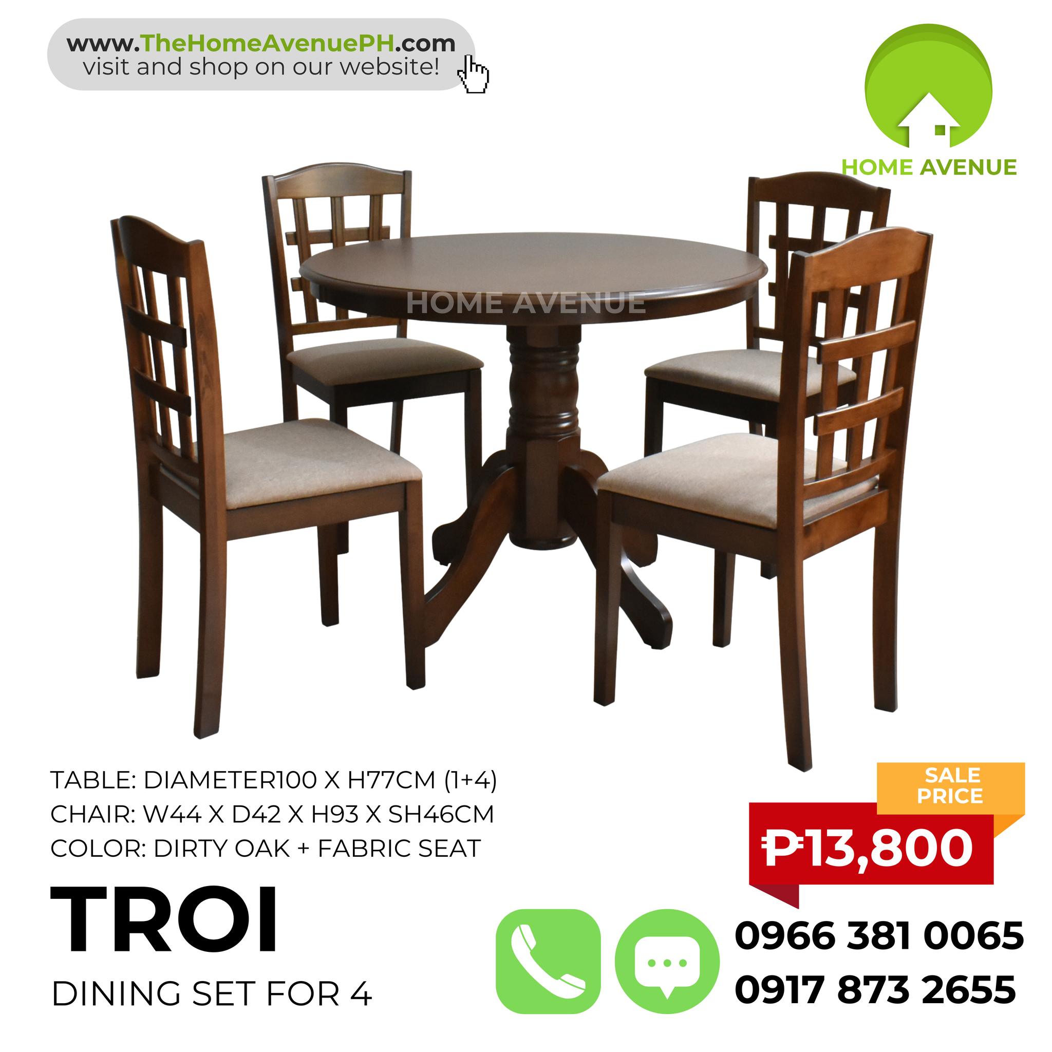 Troi Round Dining Table seater - Main Image