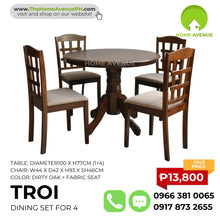 Load image into Gallery viewer, Troi Round Dining Table - 4 seater
