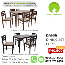 Load image into Gallery viewer, Damir 6 Seater Dining Set
