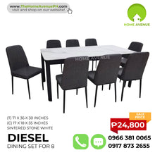 Load image into Gallery viewer, Diesel 8-Seater Dining Set
