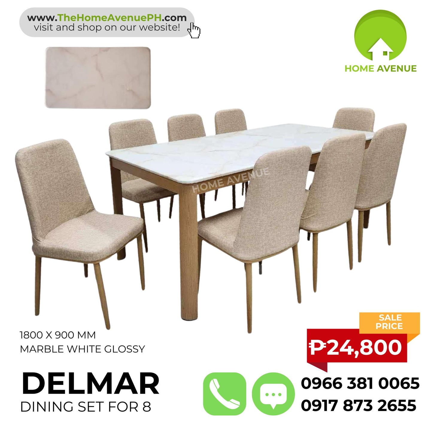 Delmar 8-Seater Dining Set