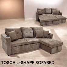 Load image into Gallery viewer, Tosca L-Shape Sofa Bed
