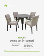 Load image into Gallery viewer, Dolby 4 Seater Round Dining Set
