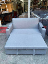 Load image into Gallery viewer, Marcel 2-Seater Sofa Bed with Pullout and Cup Holder
