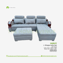 Load image into Gallery viewer, Harley L-Shape Sofa Set with Stool
