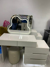 Load image into Gallery viewer, 2592 Dresser with 5 Drawers and Chair (LED Light) White

