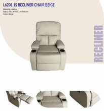 Load image into Gallery viewer, L-6201 1-Seater Recliner
