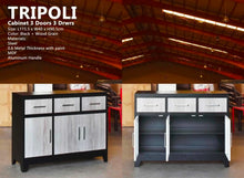 Load image into Gallery viewer, Tripoli Metal Buffet Cabinet
