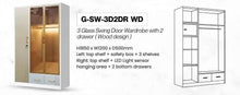 Load image into Gallery viewer, G-SW-3D2DR WD Metal Wardrobe

