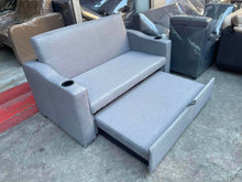 Load image into Gallery viewer, Marcel 2-Seater Sofa Bed with Pullout and Cup Holder
