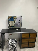 Load image into Gallery viewer, 211 Dresser with 3 Drawers and Chair (LED Light) Black/Brown
