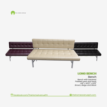 Load image into Gallery viewer, Long Bench with Backrest
