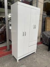 Load image into Gallery viewer, Lotus 4-Door Wardrobe Cabinet
