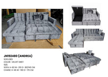 Load image into Gallery viewer, Andrea L-Type Sofa Bed (Reversible Chaise)
