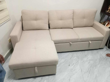 Load image into Gallery viewer, Percy L-Type Sofa bed with Storage
