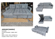 Load image into Gallery viewer, Andrea L-Type Sofa Bed (Reversible Chaise)
