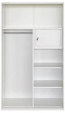 Load image into Gallery viewer, 2D90-F Sliding 2 Door Metal Wardrobe
