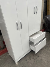 Load image into Gallery viewer, Lotus 4-Door Wardrobe Cabinet
