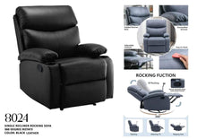Load image into Gallery viewer, 8024 Rocking Swivel Recliner Chair
