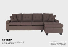 Load image into Gallery viewer, Studio L-Shape Sofa Set
