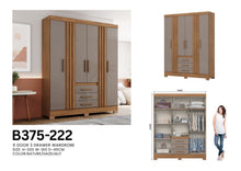 Load image into Gallery viewer, B375-222 6-Door 3-Drawer Wardrobe
