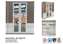 Load image into Gallery viewer, 4D-538FM 4-Door Steel Wardrobe
