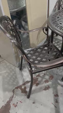 Load and play video in Gallery viewer, Bronze 4 Seater Garden Set
