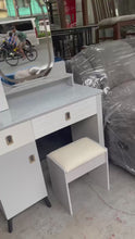Load and play video in Gallery viewer, LH 169-11 Dresser with Chair and LED Light
