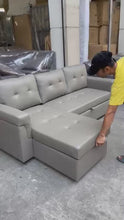 Load and play video in Gallery viewer, Jackson L-Shape Sofa Bed with Storage
